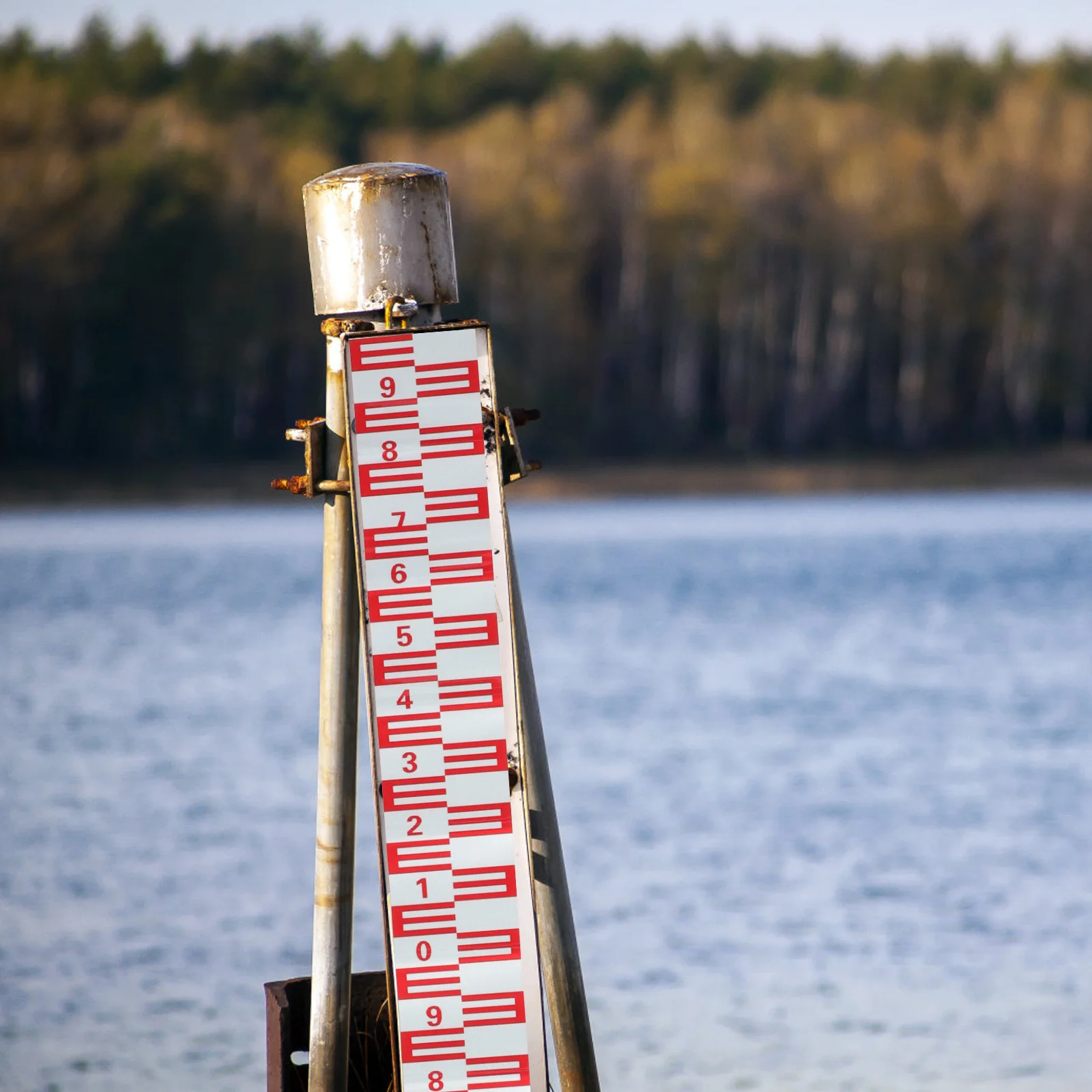 

Water Level Gauge Sticker Self-Adhesive Reflective Water Scale Measuring Tool for Pool Pond Indicator Barometers for The Home