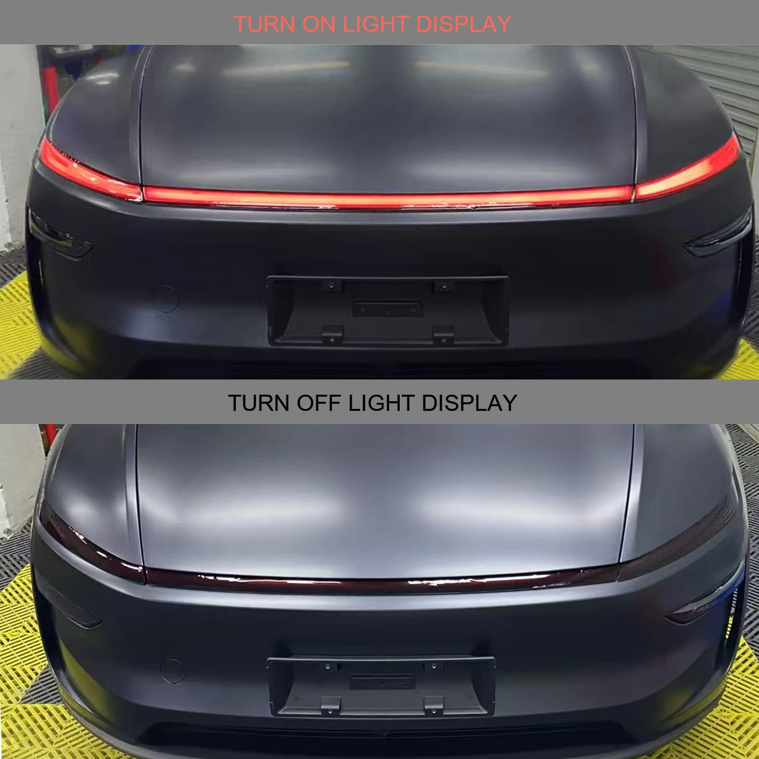 For Tesla  Model Y Juniper TPU Red Star Ring Headlight Film New Model Y Daytime Running Light Black Color Changing Film