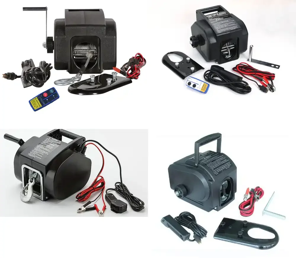 Qwinn 2026Hot sell Chinese Manufacturer Hot Sell Mini Portable Winch 3500lbs 12v Electric Boat Winch