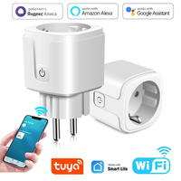 Tuya EU Smart WiFi Plug 16A/20A Socket with Power Meter Voice APP Control Remote Timer Compatible with Alexa Google Smart Life