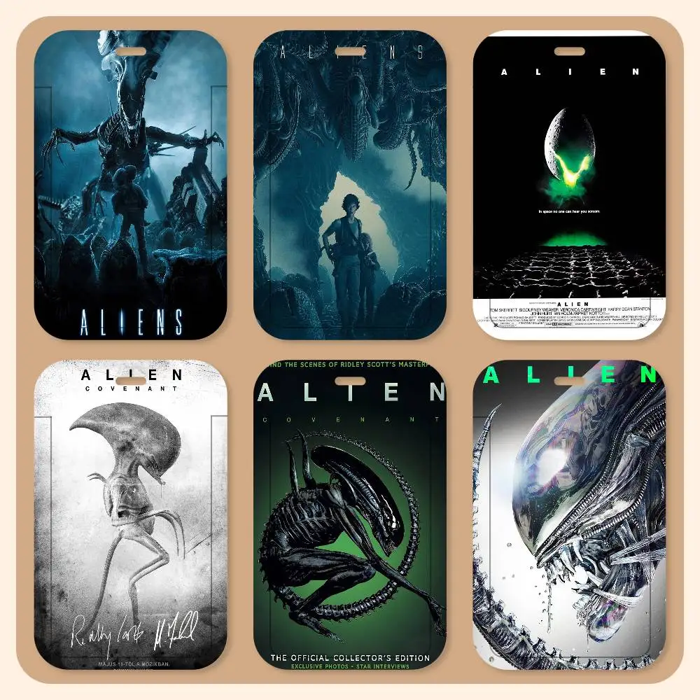 Classic Sci-Fi Alien Movie Lanyard Card Holders Student ID Card Holders Neckband Card Holders Access Control Accessories Gifts