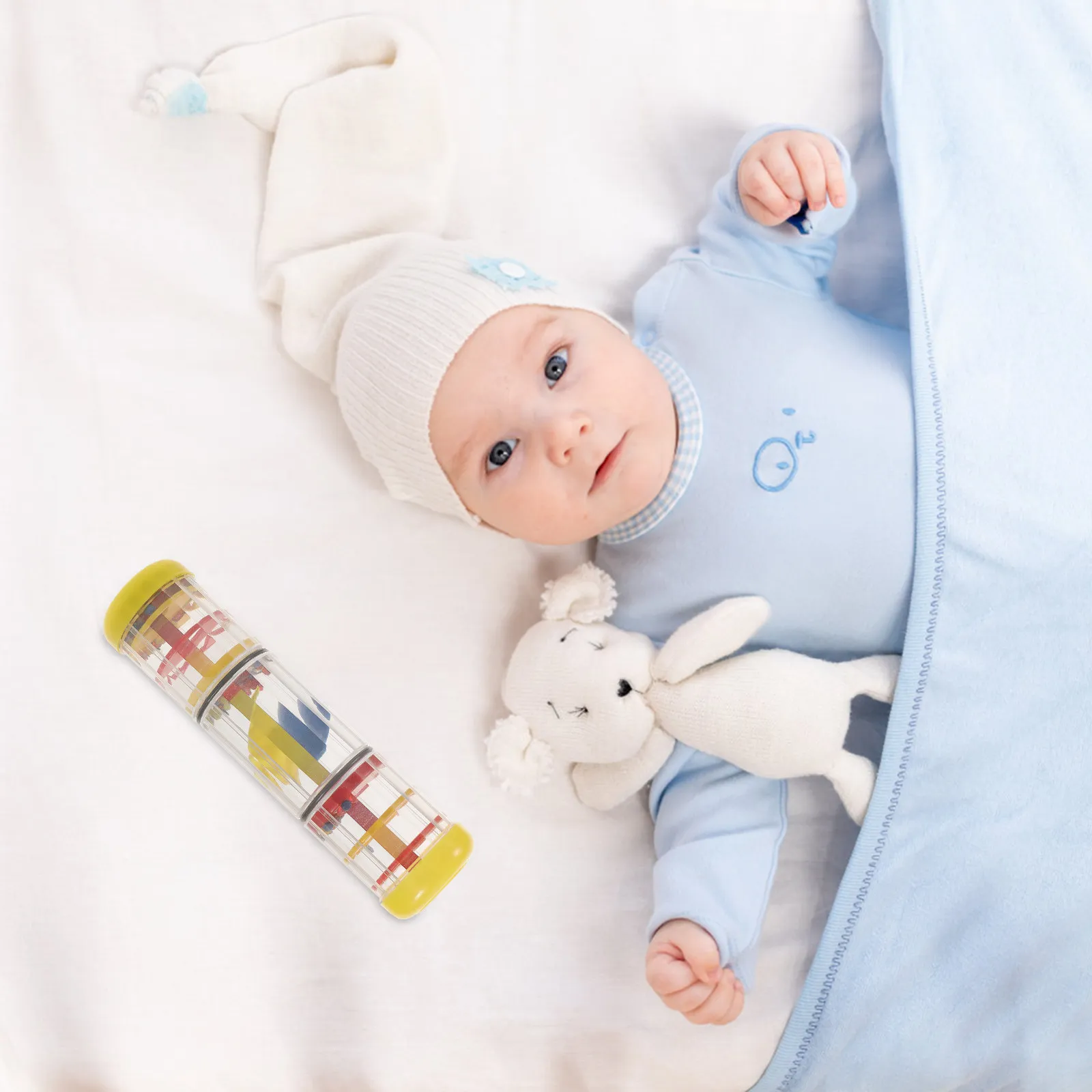 

1 шт. Музыкальный инструмент-имитатор дождя с вращающимися каплями, развивающая игрушка для раннего обучения, имитирующая звук дождя