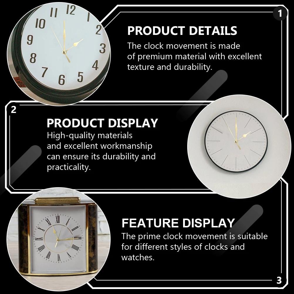 

2Pcs Long Shaft Quartz Clock Movement Kit With Silent Mechanism DIY Clock Parts Accessories