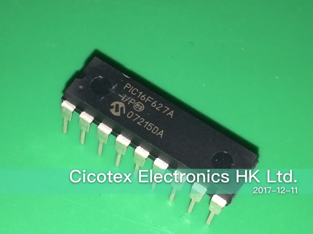 5pcs/lot PIC16F627A-I/P PIC16F627A-I-P DIP18 PIC16F627A-IP IC MCU 8BIT 1.75KB FLASH 18DIP