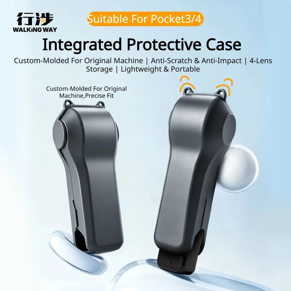WalkingWay Double Sided Protective Shell Suitable For DJI Pocket4 Sports Camera Protective Cover Filter Storage Case Accessories