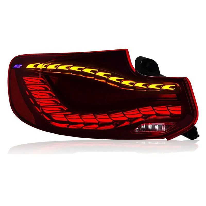 

LED Rear Lights For BMW 2 F22 2014-2021 Refit Taillights With Dragon Scale Running Dynamic Turn Signal Lamps Automobile Assembly