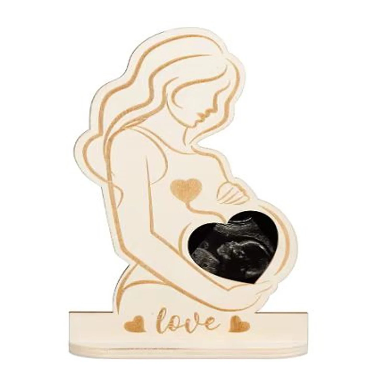 Baby Ultrasound Photo Frame Sonogram Picture Frame Pregnancy Gift Baby Announcement Keepsake For Couples New Moms Dady