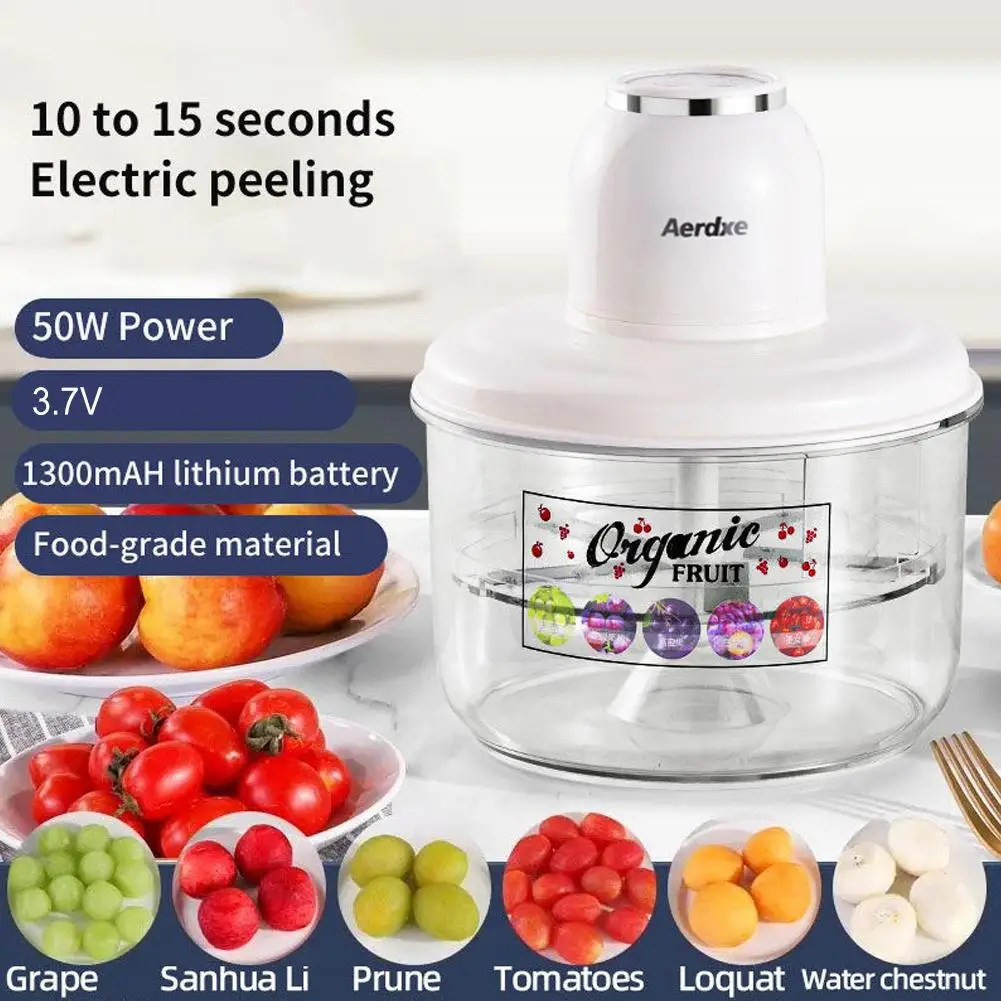 

Automatic Electric Grape Peeler Machine - Hands-Free Skin Remover for Berries Fruits, Fruit Prep Tool, Effortless Peeling