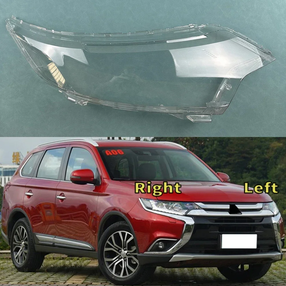 

For Mitsubishi Outlander 2016-2018 Headlamp Cover Transparent Lamp Shade Headlight Shell Lens Plexiglass Auto Replacement Parts