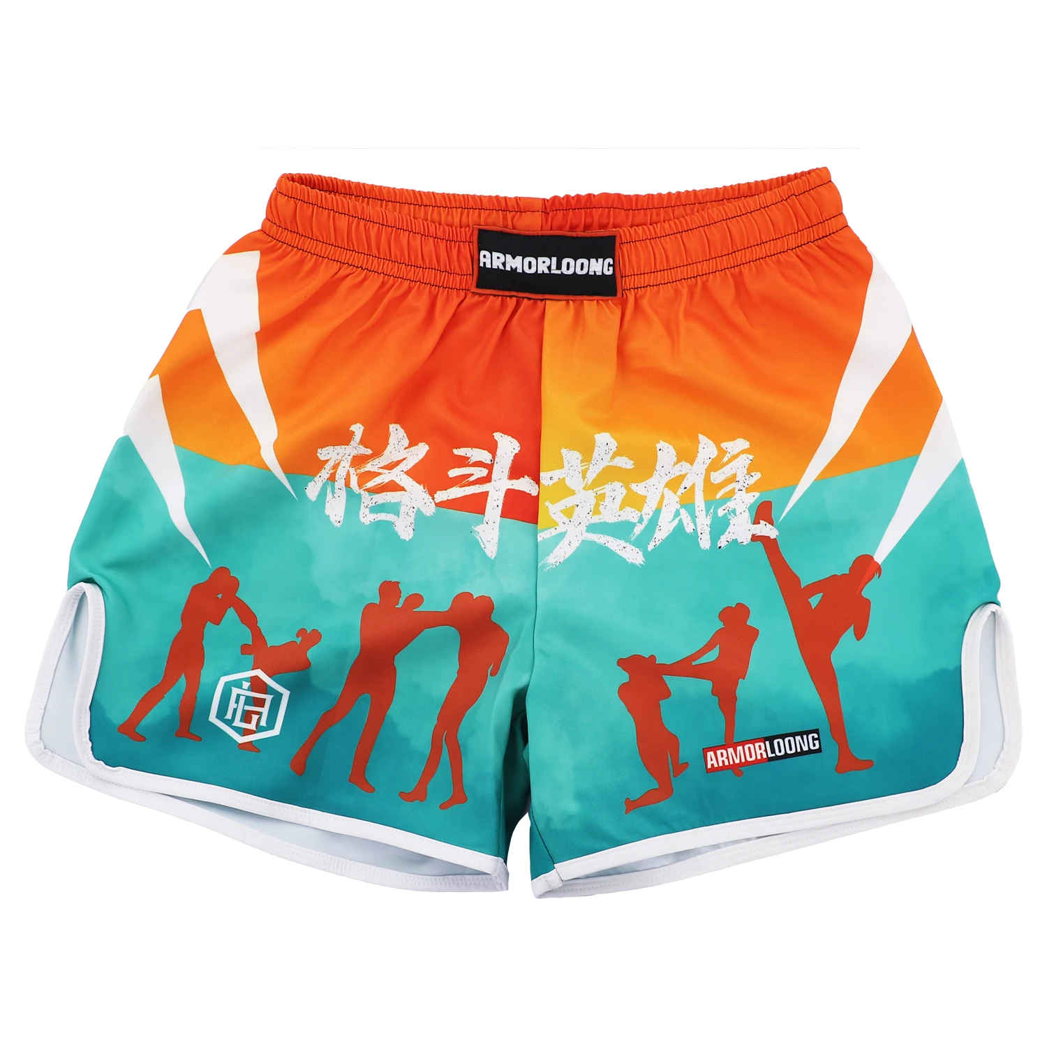 Children's Fighting Hero Training Suit Short sleeved Shorts T-shirt Thai Boxing Sanda Judo Champion Thai Boxing MMA Competition