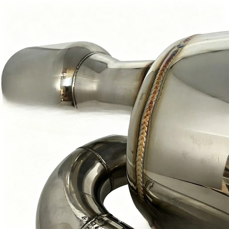 Automotive stainless steel exhaust pipe S drum 51/63 caliber unlimited S drum universal tail throat