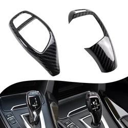 1Pcs Carbon Fiber Car Gear Shift Panel Frame Gear Knob Cover Head Trim For BMW F20 F30 F31 F34 X5 F15 X6 F16 X3 F25 X4 F26 F10