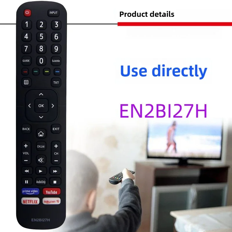 Suitable for Hisense TV H43B7500UK H50B7500UK H43B7500 H50B7500 H65B7500 H75B7510 Universal Remote Control EN2BI27H