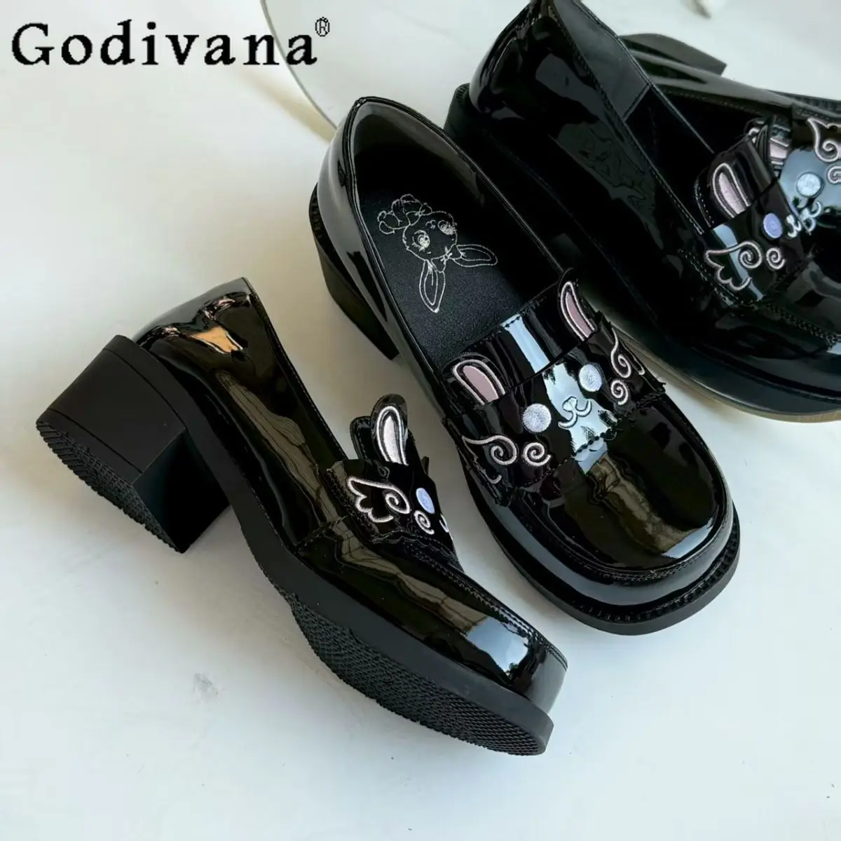 

Academy Style Japanese Original Cute Lolita Single Shoes Round Toe Low Heel Student JK Uniform Small Leather Shoes for Women