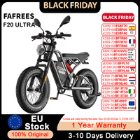 FAFREES F20 Ultra Electric Bicycle Upgraded 25Ah Hydraulic Brake City Commuter Fattire Moto Adult Ebike Off-Road E-Mountain Bike
