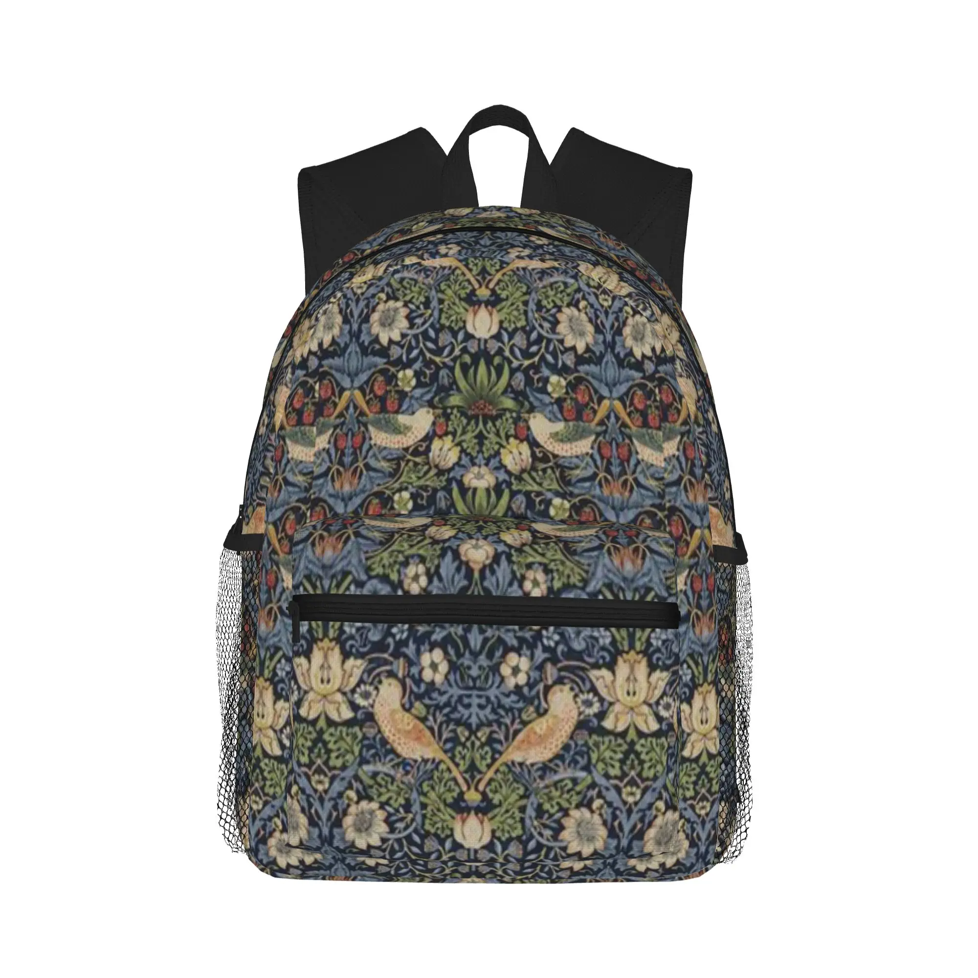 

William Morris Strawberry Thief pattern Casual Backpack for Students and Adults Bags
