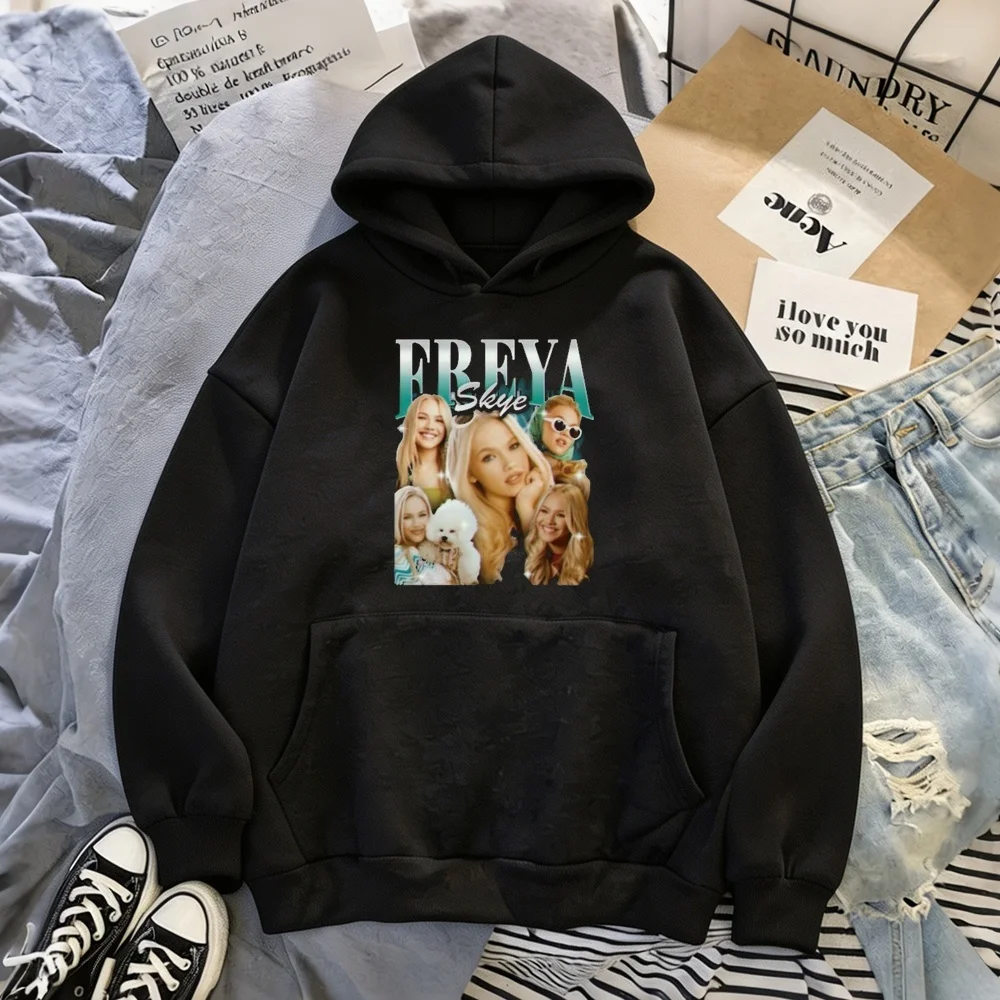 Freya Skye womens hoodies anime sweatshirt unisex 2026 tops vintage pullover Quality