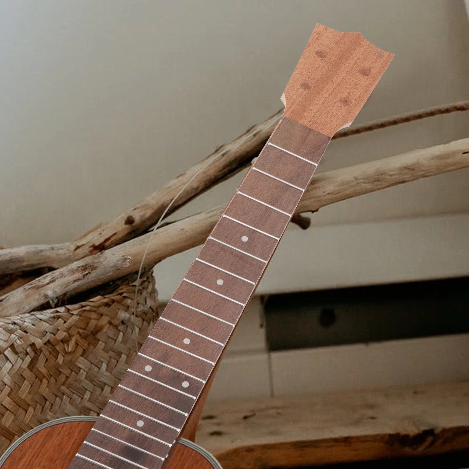 

1Set Ukulele Neck Board Wood Premium Quality Easy Install DIY Ukulele Fretboard Accessory Supplies Uklele DIY Supply
