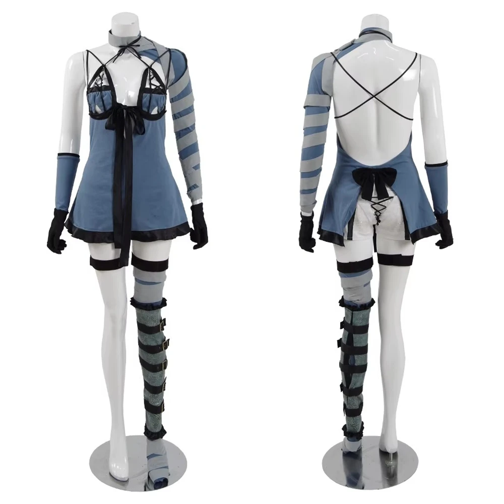 

XIN LAI SEN Unisex Anime Cos 2B YoRHa No.2 Type B Cosplay Costume Halloween Uniform Custom Size