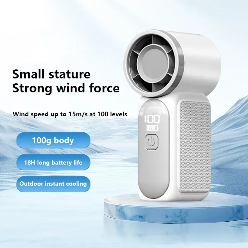 Portable Mini Fan Outdoor Handheld Fan Type C Rechargeable Cooling Fans Suitable For Student Dormitory Summer Home Office