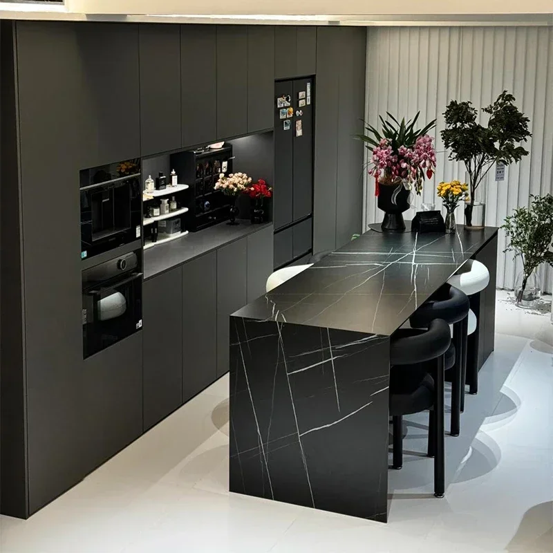 Dining table integrated household small apartment open kitchen guide table bar integrated