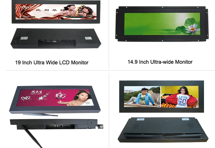 digital signage and displays Android Lcd Banner Stretch Bar Lcd Display Ultra Wide Monitor