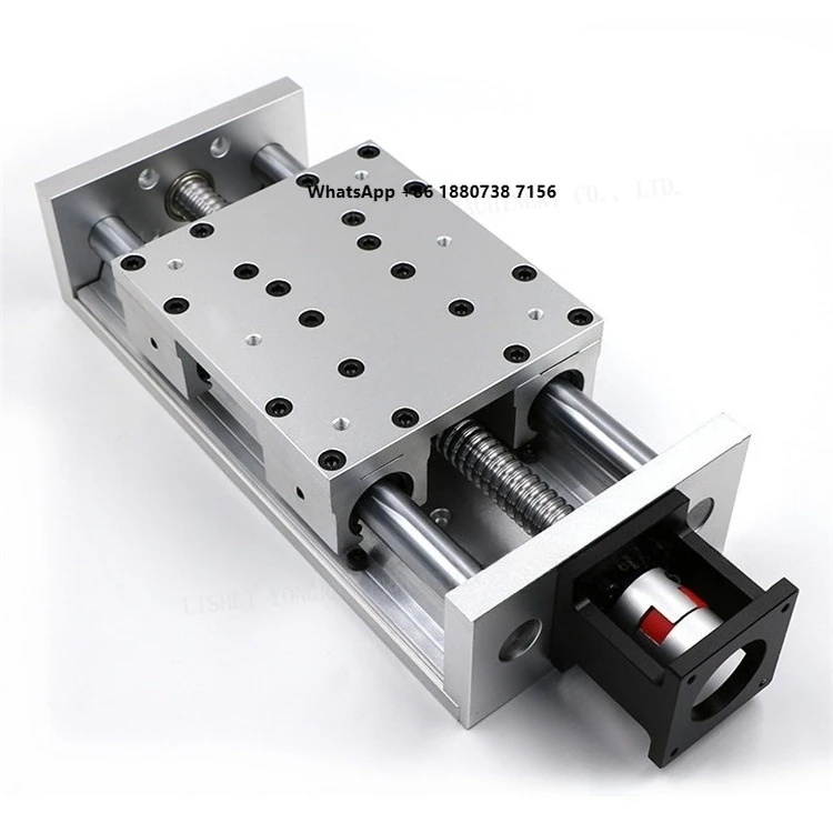 Rail Way CNC Double Optical Axis Ball Screw Slide Linear Guide Motion Module for Engraving