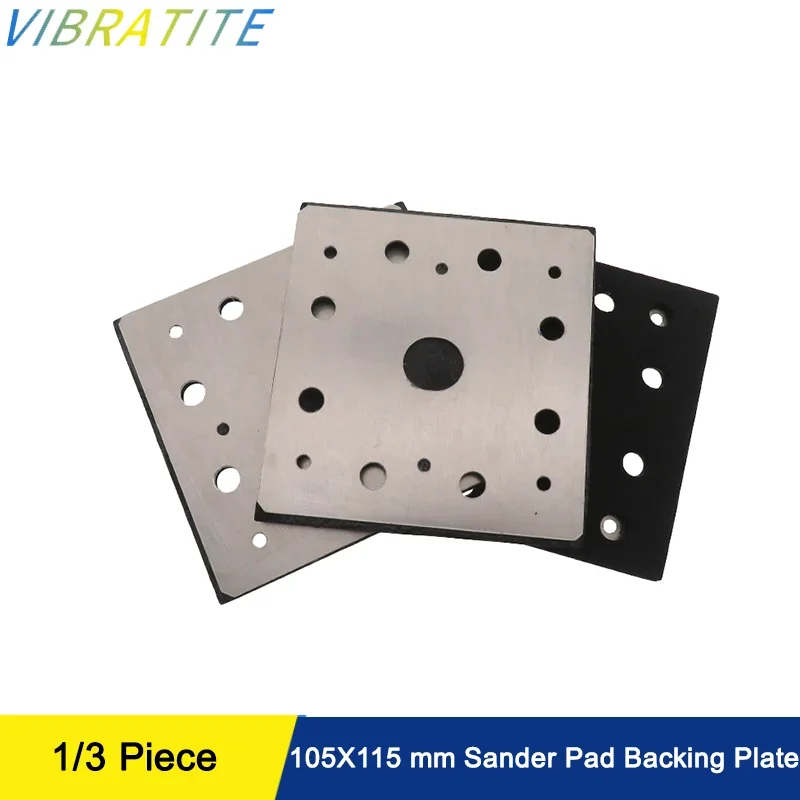 

105X115 mm Sander Pad Backing Plate 8 Holes EVA 1/3 Pcs for Dewlat 6411 Polishing and Sanding Metal Woodworking Car Body