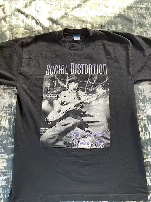 Vintage social distortion tour tee shirt , reprint gift fan unisex shirt AN28253