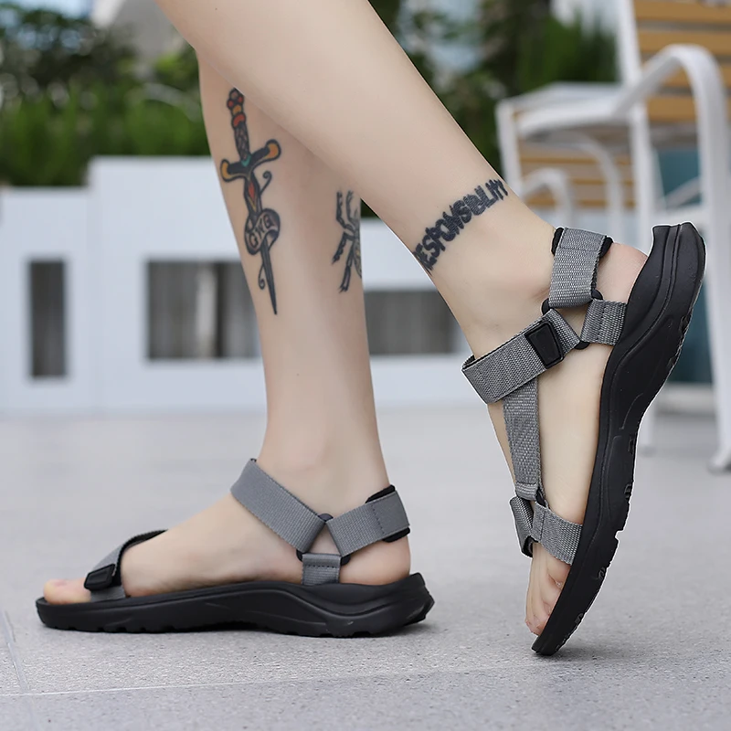 Herren Sandalen Neue Sommer Oberbekleidung Sandalen Strandschuhe – Detail 20