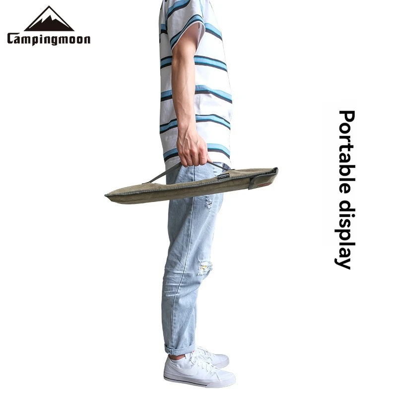 CAMPINGMOON في الهواء الطلق TKB-405-B التخييم في الهواء الطلق النار المبارزة مجلس المحمولة كبيرة قماش تخزين حقيبة يد #4