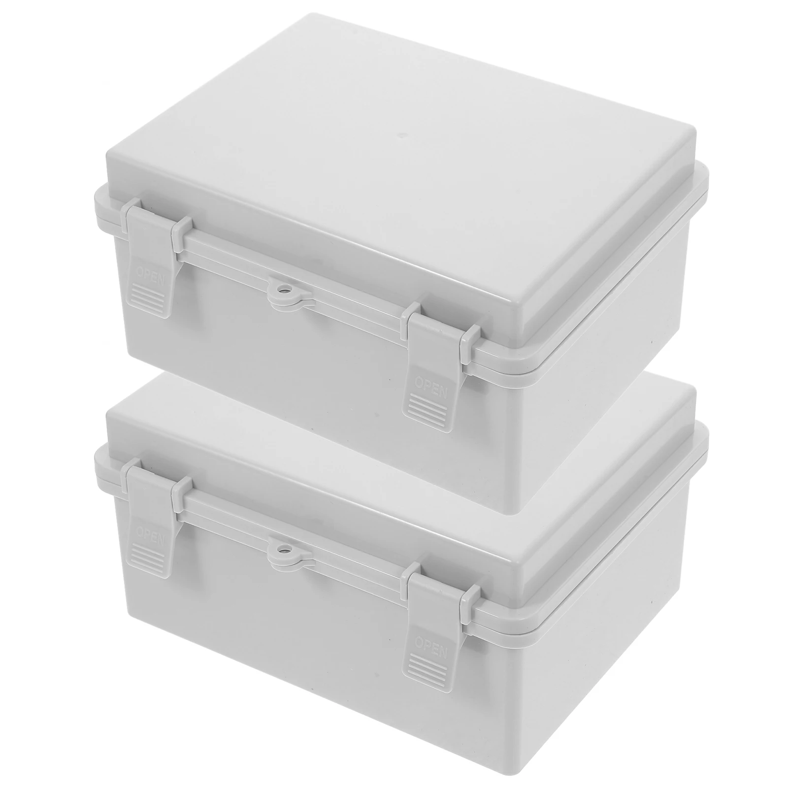 

2pcs Waterproof ABS Plastic Cable Electrical Outdoor Wire Cover Waterproof Electrical Box Outdoor Reliable