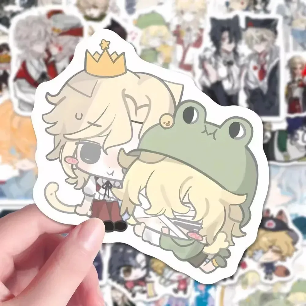 70 pçs anime jogo identidade v q-versão adesivos decorar desktop skates bicicletas capacetes da motocicleta garrafas de água telefone