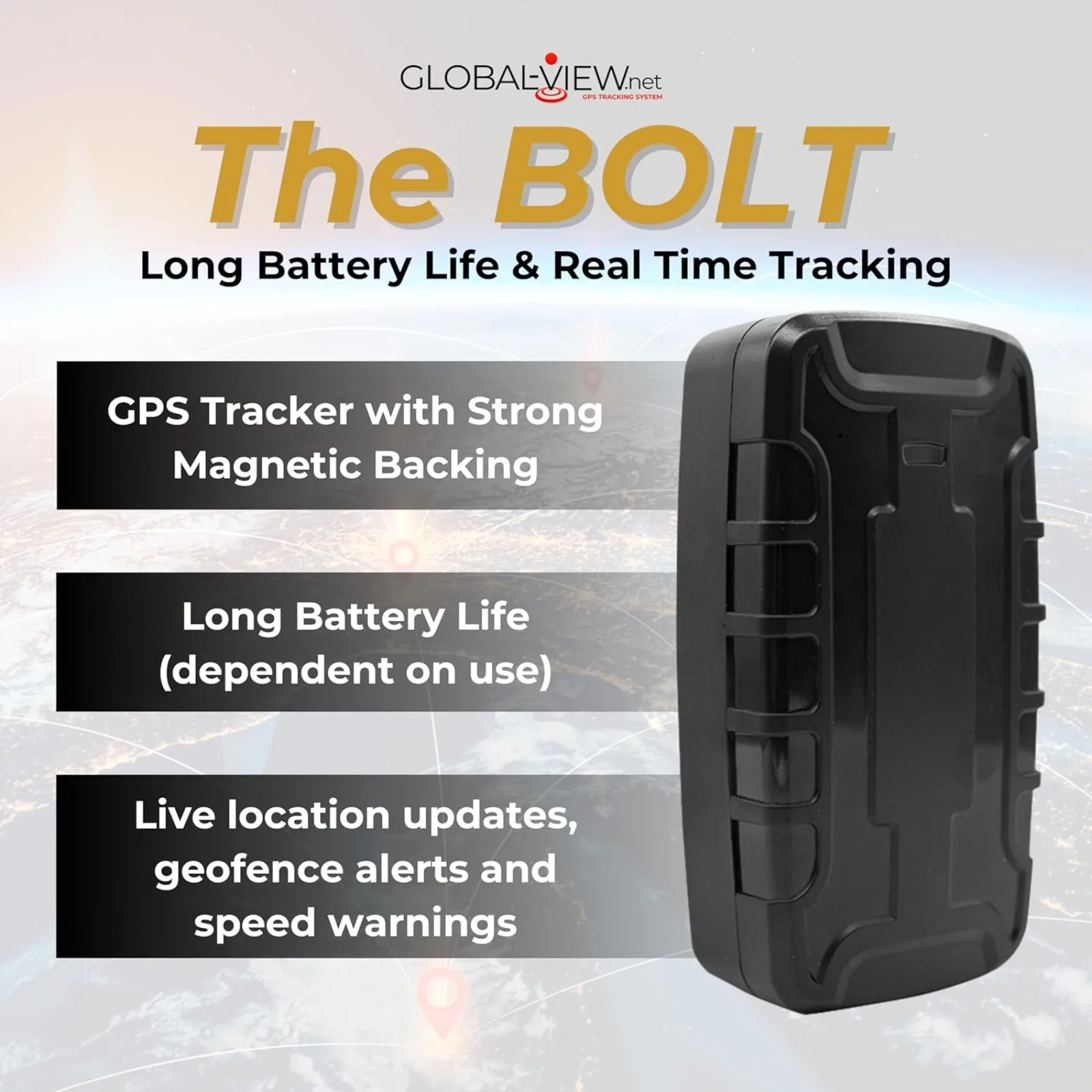 US Hidden Magnetic GPS Tracker Car Tracking Device with Software (Long Battery Life) Real Time Truck, Asset, Elderly