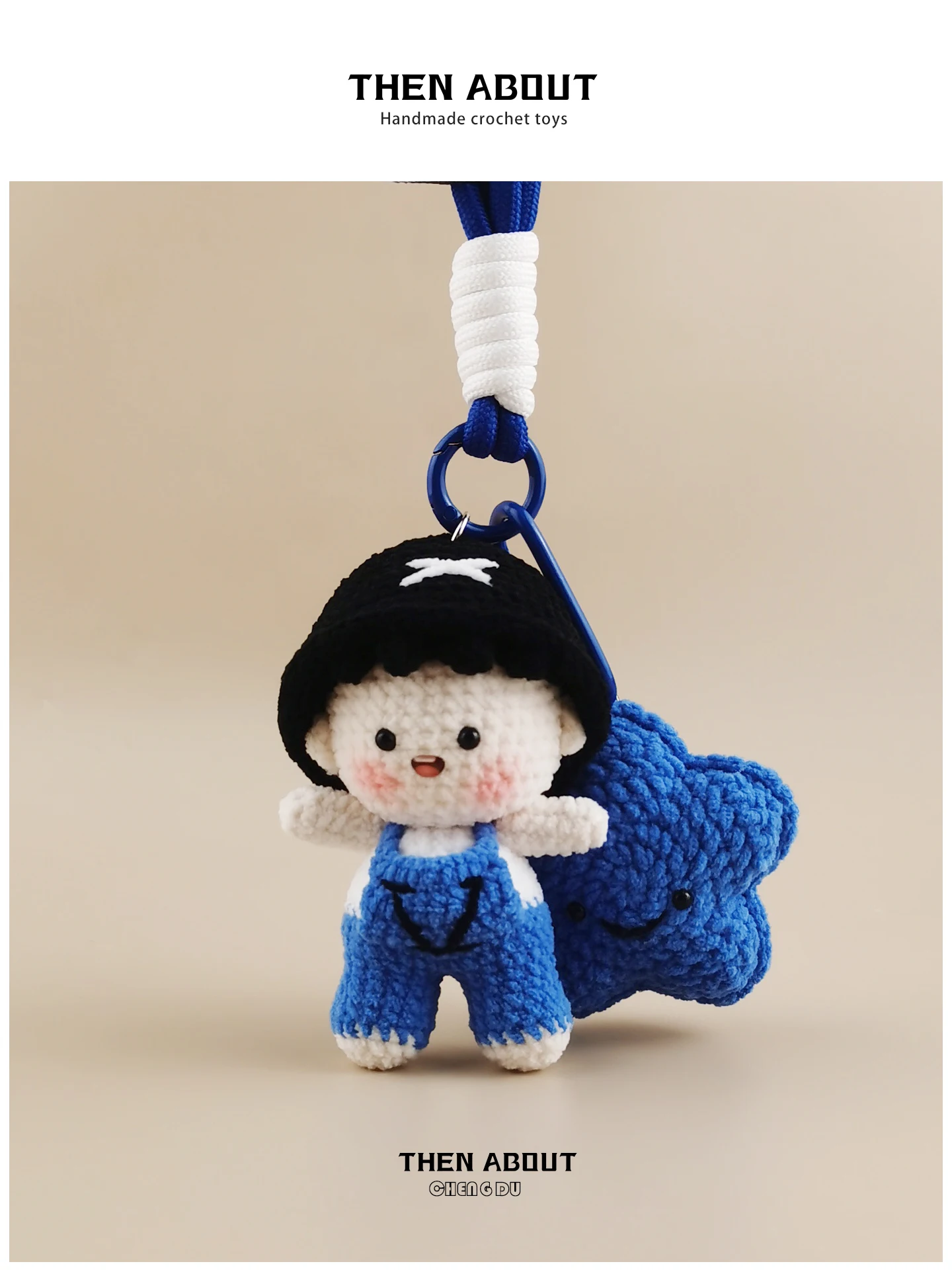 Thenabout Lucky Star Doll Bag Charm Keychain Toy Zhang Jie Fan Gift Fashionable Accessory for Handbags And Luggage
