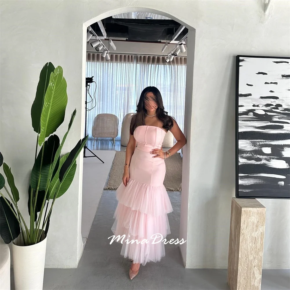 مينا مخصصة بدون ظهر بدون أكمام حزام طبقة الثدي 2025 فستان سهرة عربي فساتين سهرة فاخرة 2025 فستان حفلة أنيق #5