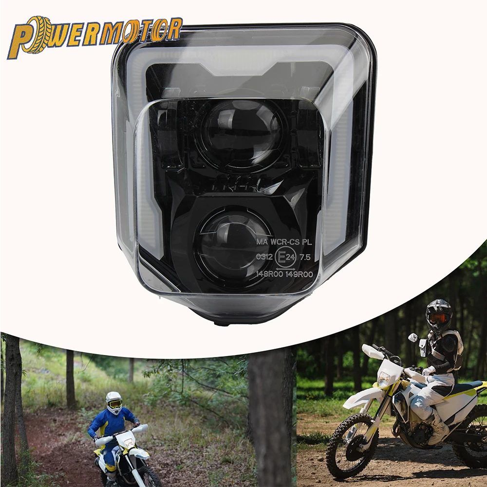 

for Husqvarna TE TC FE FC 300 450 701 Motorcycle LED Headlight Supermoto Accesories Dirt Bike Motocross Modified Parts Enduro