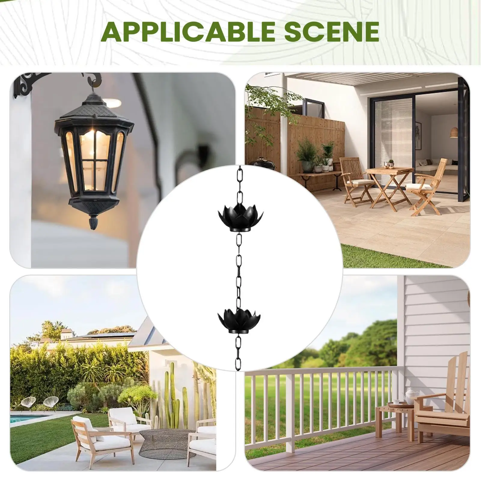 

Цепь для ловли дождя, садовый декор, ловец дождя, декоративные цепи для воды для дома, задний двор, пейзаж, архитекторы на открытом воздухе