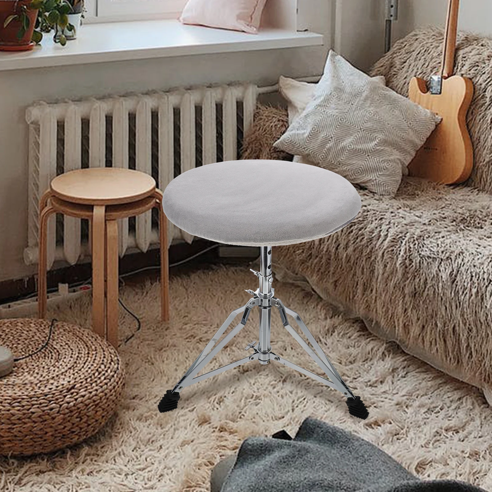 

15 Inch Memory Foam Cushion Cover Replacement For Pad Round Replacement Cover Repair Diy Part Accessories Cushions Round