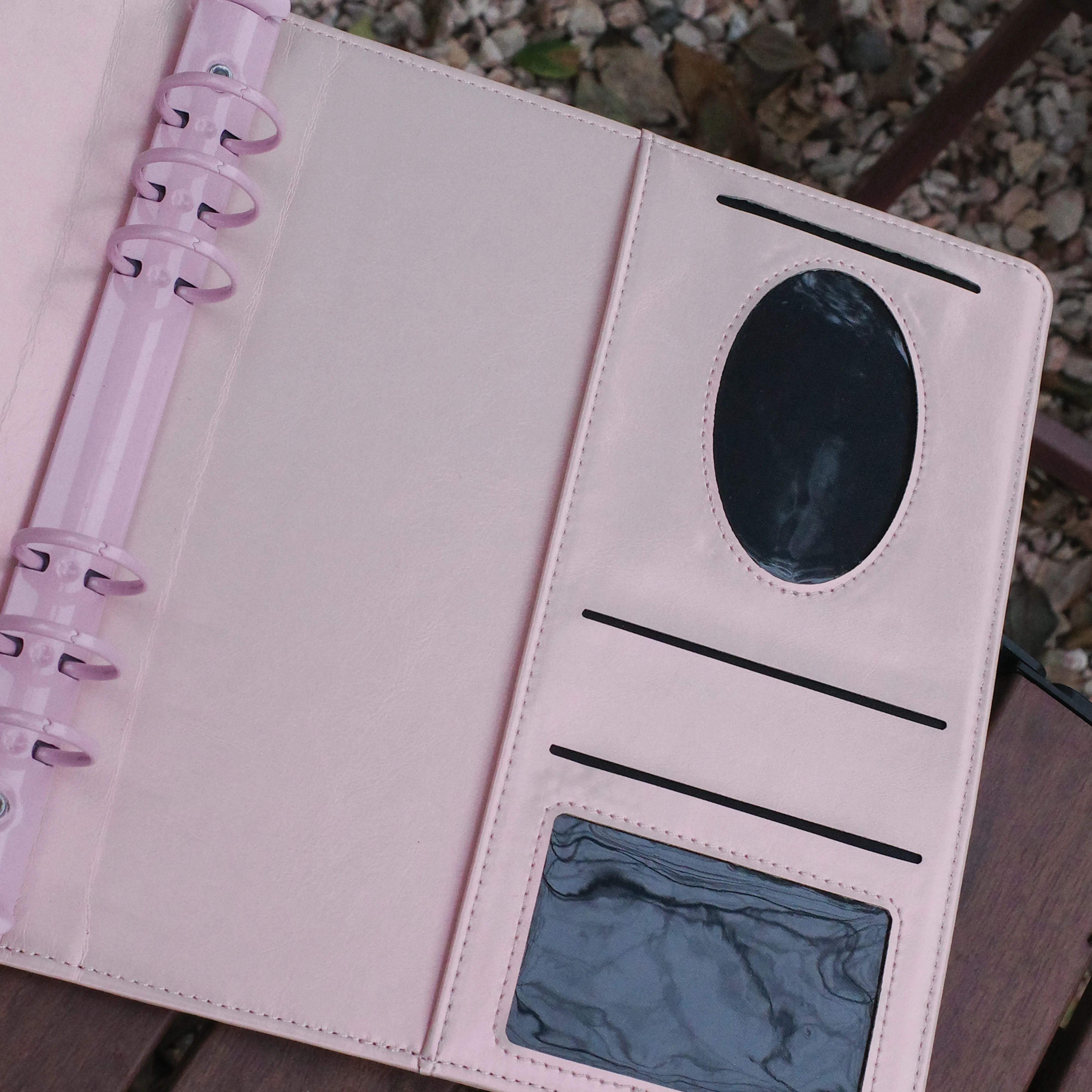 Glitter Pink A5 Photocard Album – Leather Postcard Binder for Polaroid & 4x6 Photo Holder, Perfect Kpop Fan Gift Storage Book - view 5