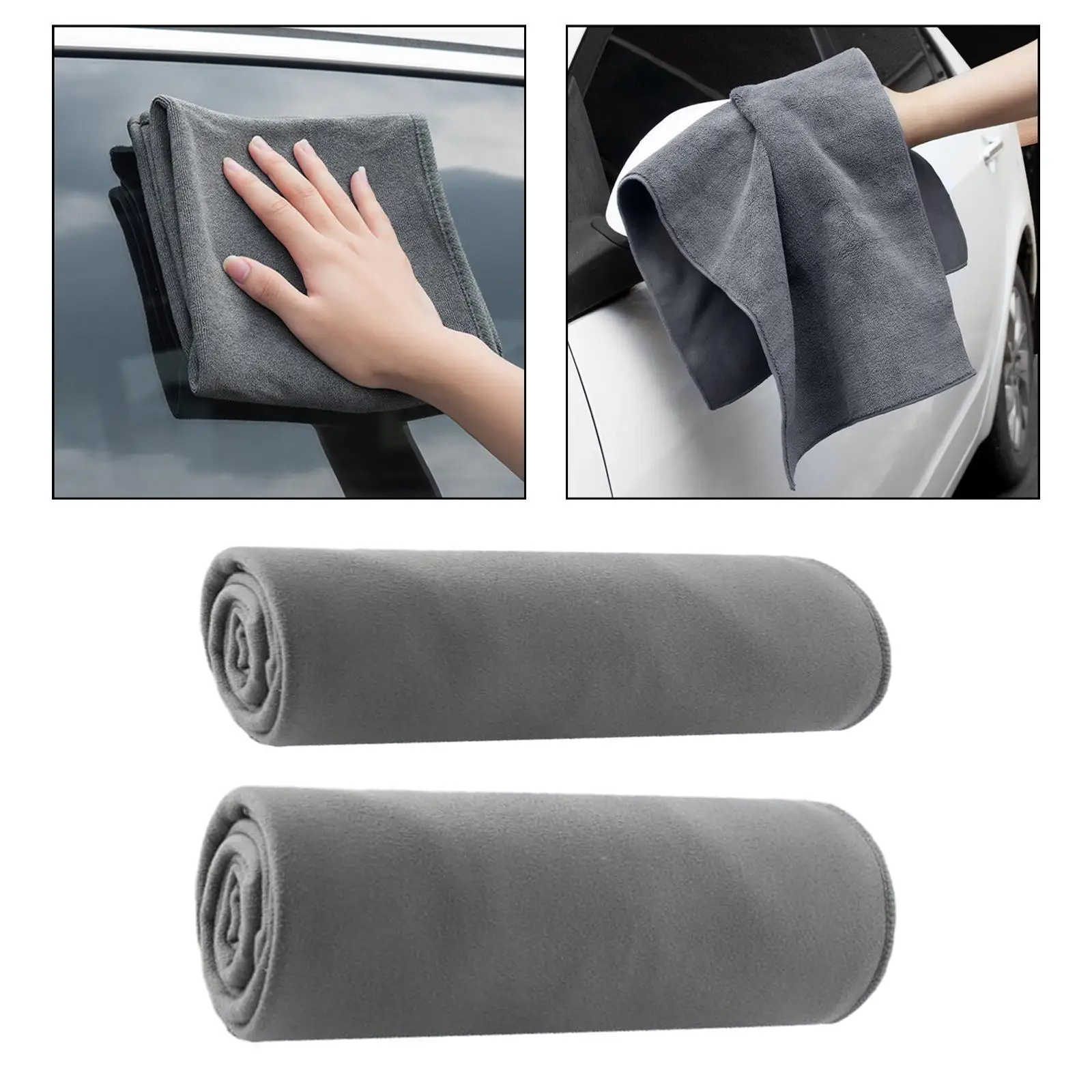 

2 Pieces Generic Car Drying Towels for Truck Car Washing Home Cleaning