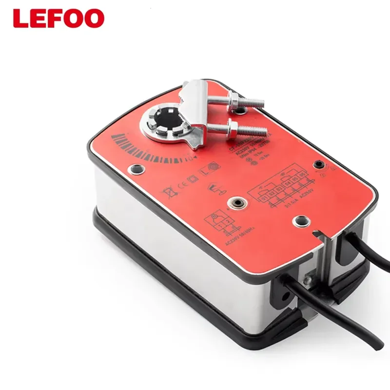 IP54 95 Adjustable Rotation Angle Fail Safe On/Off Type Spring Return Rotary Damper Actuator for HVAC & Air Conditioning