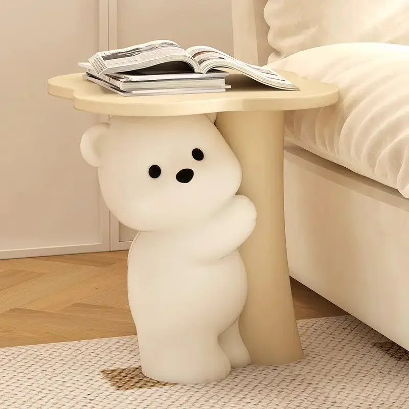 Cute bear side few bedside living room sofa cream wind floor ornament home jewelry new house warming gift