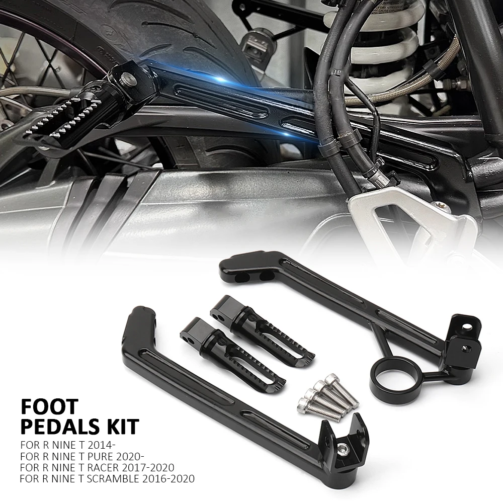 

For BMW RnineT RNINET R nineT NINET R9T 2014- Motorcycle Aluminum Footpegs Rear Passenger Foot Pegs Foot Rests Pedal Bracket