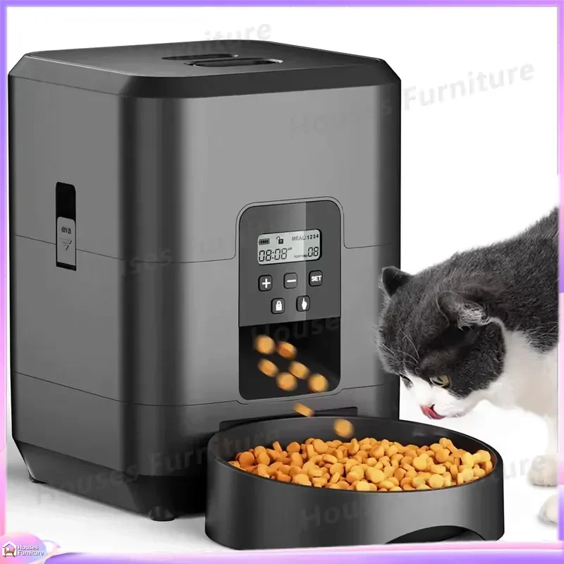 Automatic Pet Feeder 2L LCD Display Smart Dog Cat Feeder Portable Rechargeable Slow Feed Timer Programmable Food Dispenser
