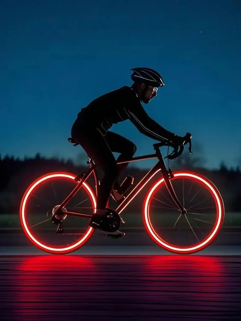 10 Stück Fahrrad-Reflektoraufkleber Farbige Reflektierende Reifenaufkleber Laufrad-Reflektoraufkleber Rad-Dekor Fahrrad-Zubehör – Detail 4