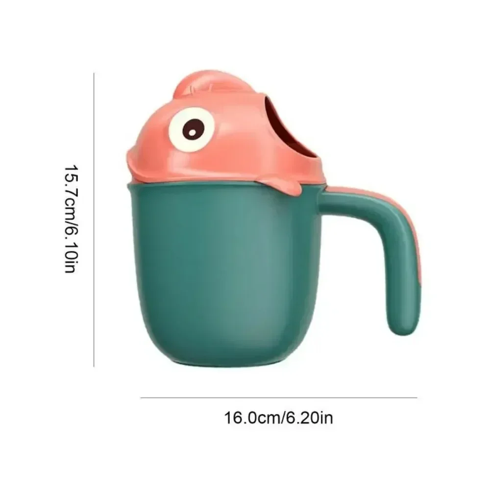 1 pcs Babybath Clownfish Bath Waterfall Rinser Kids Bath Shampoo Cup Multi-Function Spoons Shower Toys for Children Washing Head