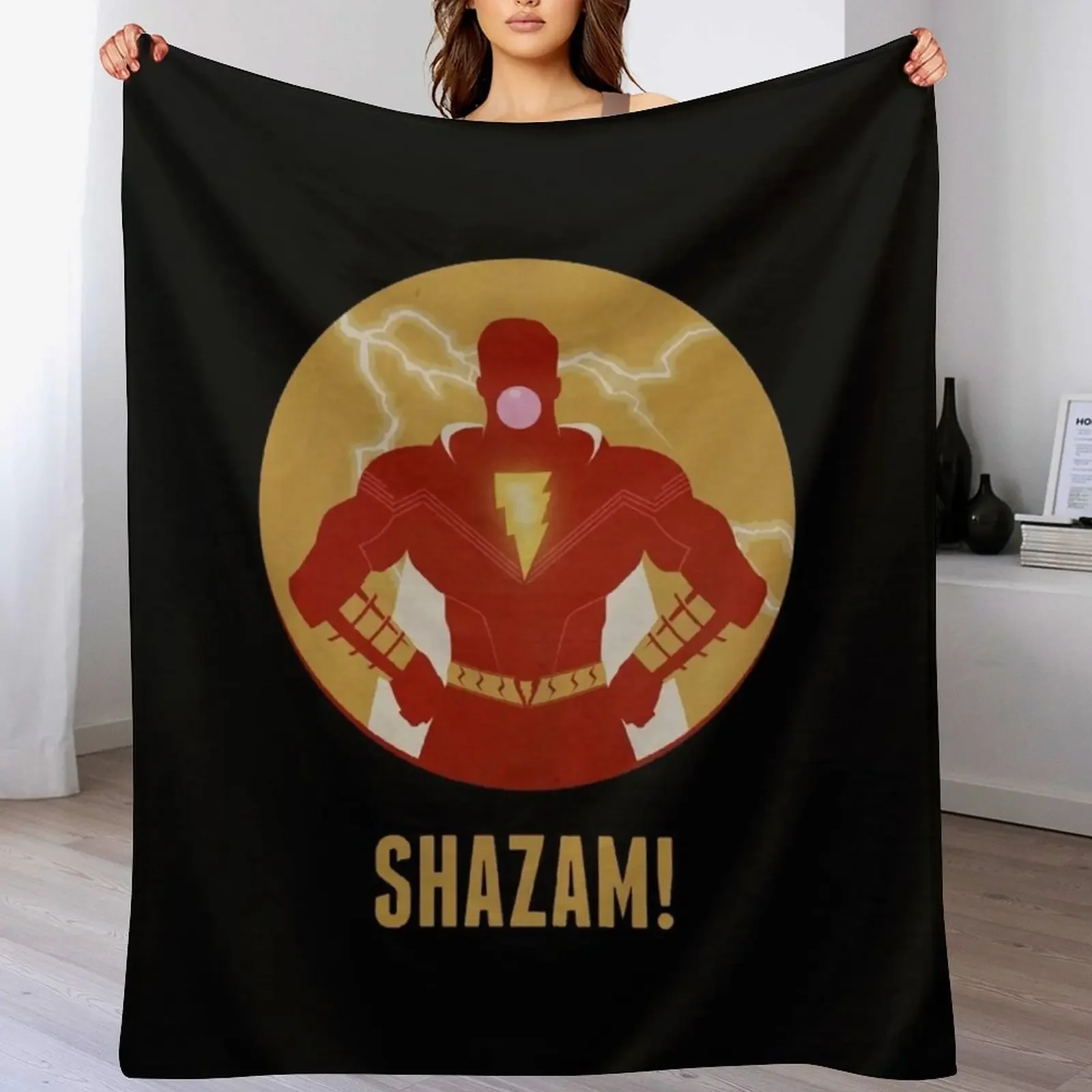 

Shazam Reveals Throw Blanket Kid'S Tourist Giant Sofa Blankets