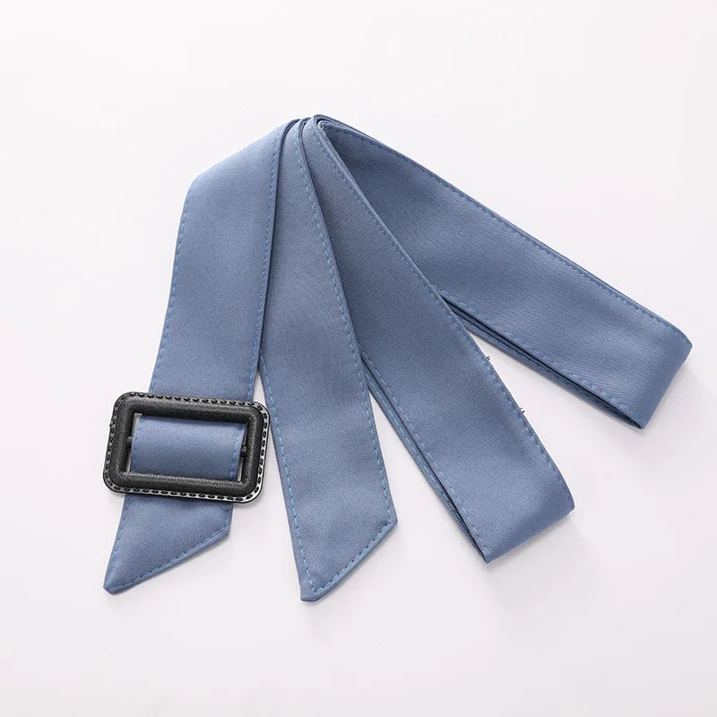 Cintura da donna Giacca a vento decorativa alla moda Abito casual Versatile con fibbia Anello in tessuto Vita larga con sigillo in vita