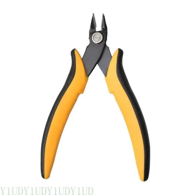 Y1UD Diagonal Pliers Side Cutting Nipper Electronic Wire Cutters Outlet Mini Scissors Plastic Handle Models Hand Tool